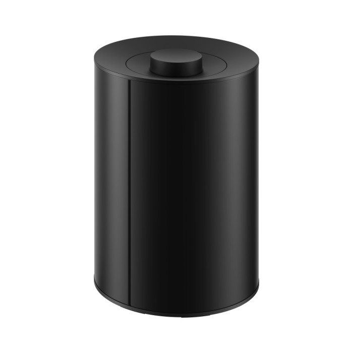 Keuco ведро для мусора с крышкой 5 л, plan, черный матовый арт. 04989 370037