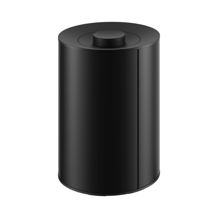 Keuco ведро для мусора с крышкой 5 л, plan, черный матовый арт. 04989 370037