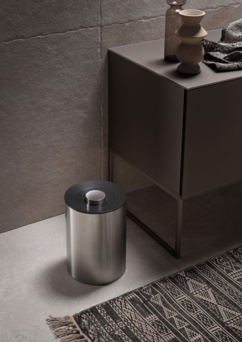 Keuco ведро для мусора с крышкой 5 л, plan, черный матовый арт. 04989 370037