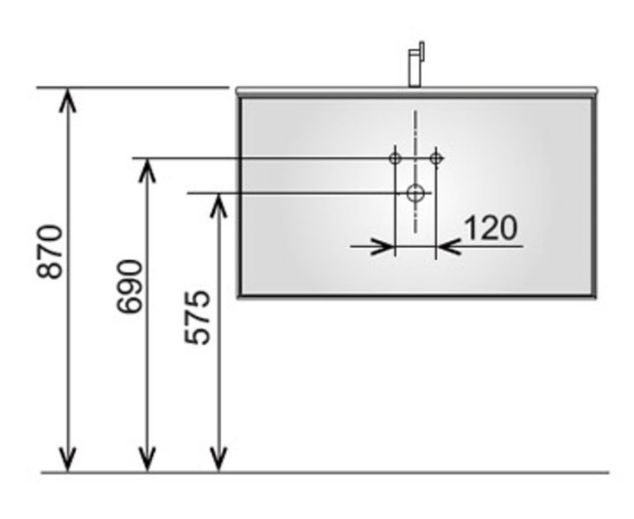 Keuco тумба под раковину 700x400x535 мм фасад дуб, edition lignatur, арт. 33340 700011