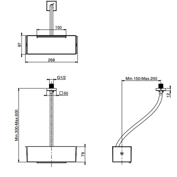 Fima Carlo Frattini дополнительный модуль "каскад" для f2993, передвижной wellness, хром арт. f2995cr