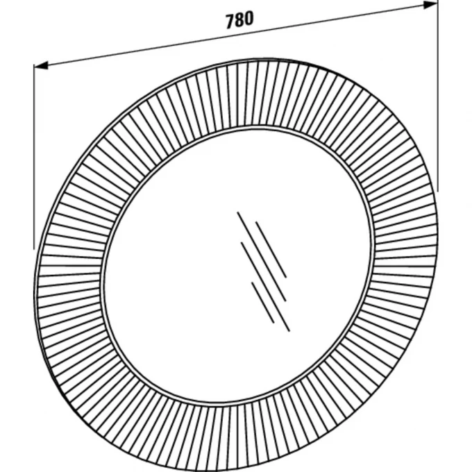 LAUFEN зеркало d=78, KARTELL - 3.8633.1.082.000.1