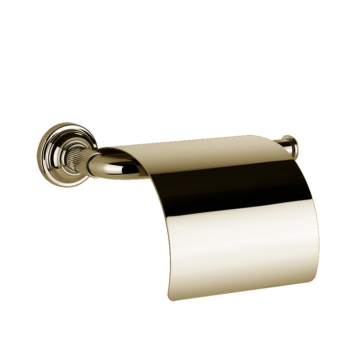 Gessi Держатель туалетной бумаги, с крышкой, Venti20, 65449#710 цвет: brass pvd