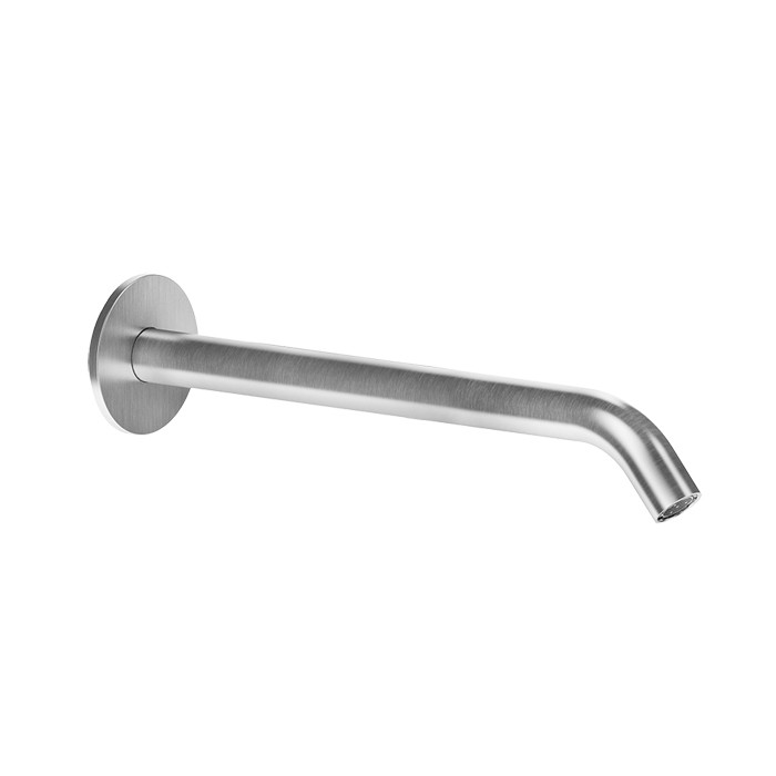 Gessi Настенный излив на 1/2”, комбинируемый с удаленным управлением, 316, 54110#239 цвет: шлифованная сталь