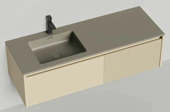 Salini подвесная тумба 1400, domino, 27d114in цвет: бежевый