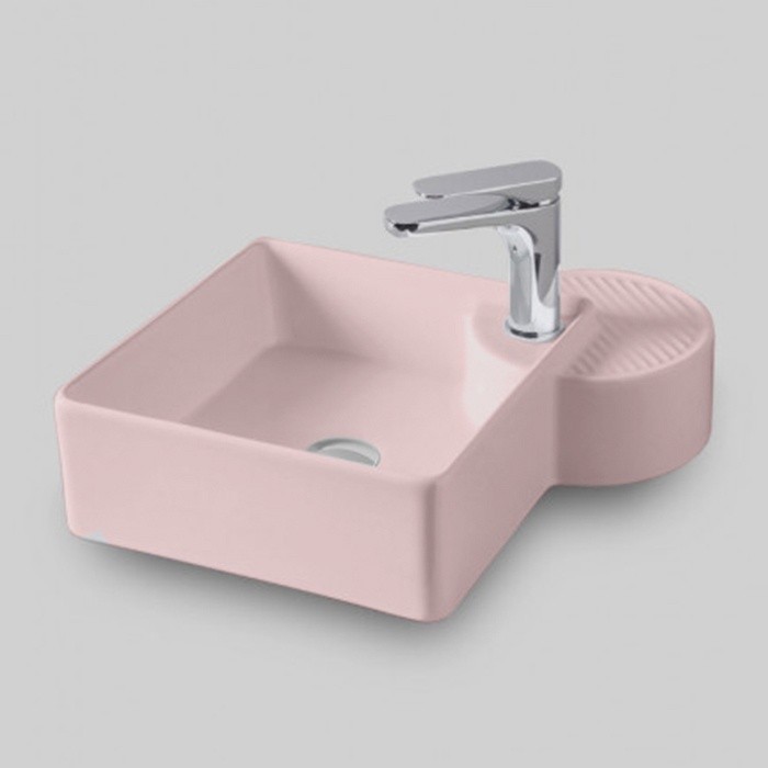 ArtCeram раковина (накладная), cal003 33 00 cartesio цвет: розовый