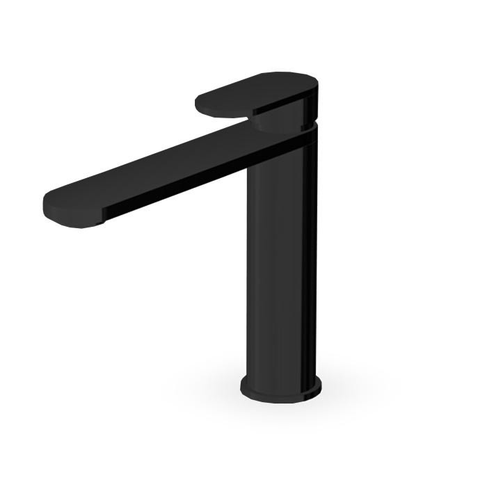 Zucchetti смеситель для раковины, на 1 отв., с донным капаном, octo, brushed metal black арт. zoc566.c51