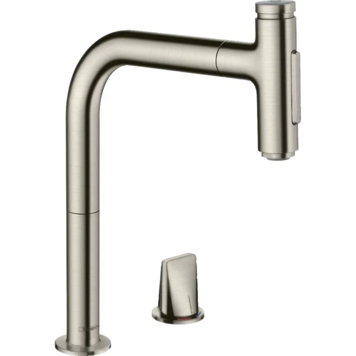 Hansgrohe смеситель для кухни, Metris Select M71, нержавеющая сталь арт. 73818800