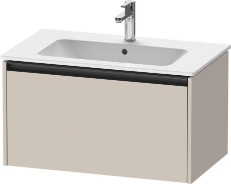 Duravit тумба подвесная под раковину 480 мм х 810 мм х 440 мм, ketho.2, k25063091910000 цвет: серо-коричневый матовый