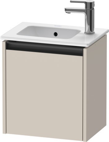 Duravit тумба подвесная под раковину 292 мм х 410 мм х 440 мм, с 1 дверцей, ketho.2, k25060l83830000 цвет: серо-коричневый суперматовый