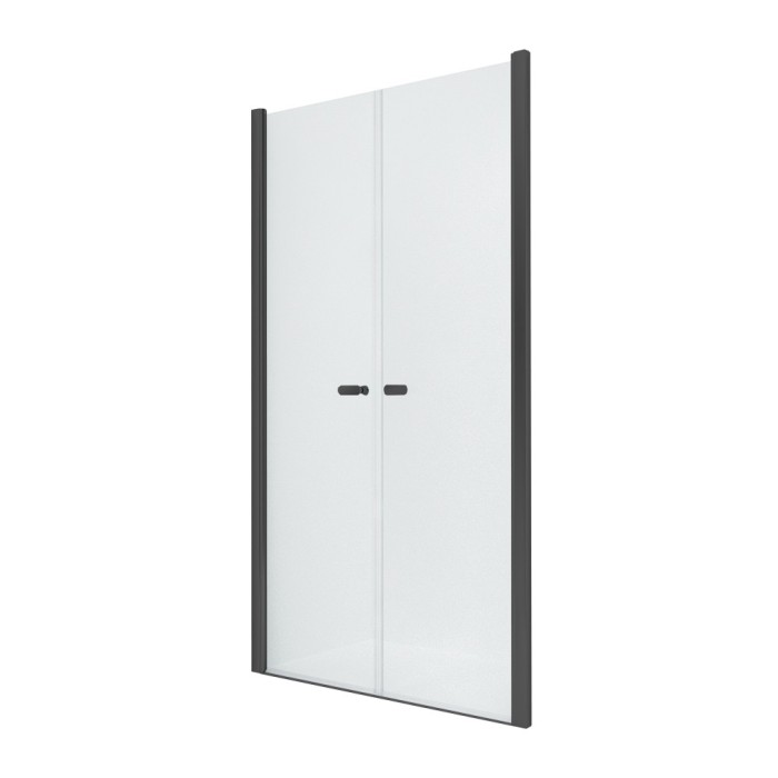 Дверь в нишу двойные двери 80x195, New trendy New soleo black, черный арт. D-0214A