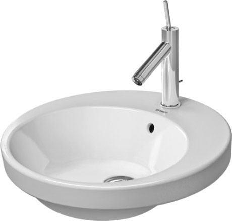 Duravit раковина встраиваемая сверху 37х48см, starck 2, 2327480000 цвет: белый
