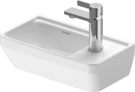 Duravit раковина прямоугольная 400 мм х 200 мм, без перелива, с отверстием под смеситель справа, d-neo, 0739400041 цвет: белый