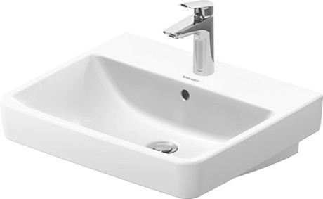 Duravit раковина встраиваемая сверху/подвесная 460 мм х 550 мм, с переливом, с отверстием под смеситель, no.1, 2375550000 цвет: белый