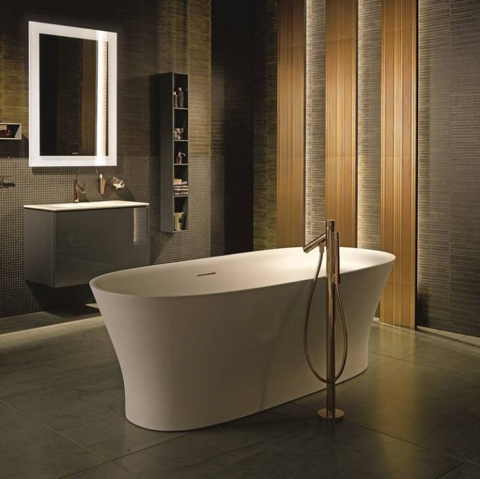 Duravit ванна из композитного материала отдельно стоящая 1855 х 885, cape cod, 700330000000000 цвет: белый