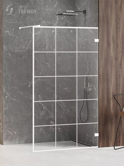 Душевое ограждение 110x200, New trendy Avexa white, белый арт. EXK-2986