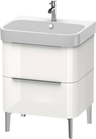 Duravit тумба напольная под раковину, happy d.2, h2637202222 цвет: белый глянцевый