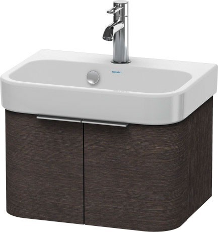 Duravit тумба подвесная под раковину, happy d.2, h2626807272 цвет: дуб темный брашированный