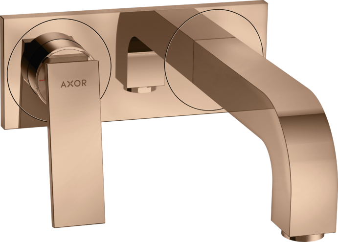 AXOR смеситель для раковины, настенный, Citterio, красное золото арт. 39119300