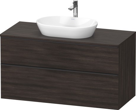 Duravit тумба подвесная под раковину 1200 мм х 550 мм и консолью, d-neo, de496905353 цвет: каштан темный
