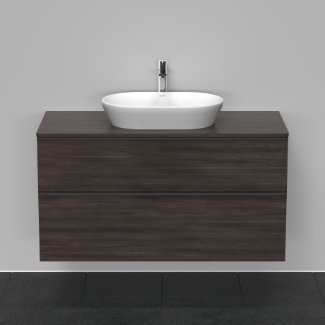 Duravit тумба подвесная под раковину 1200 мм х 550 мм и консолью, d-neo, de496905353 цвет: каштан темный