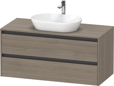Duravit тумба подвесная под раковину 550 мм х 1200 мм х 568 мм, ketho.2, k24897035350000 цвет: дуб терра