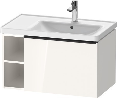 Duravit тумба подвесная под раковину 784 мм х 452 мм, d-neo, de425702222 цвет: белый глянцевый