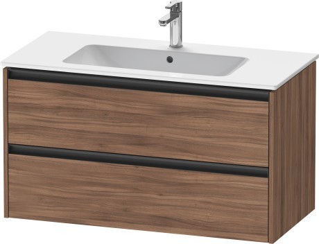 Duravit тумба подвесная под раковину 480 мм х 1010 мм х 550 мм, ketho.2, k25264079790000 цвет: орех натуральный