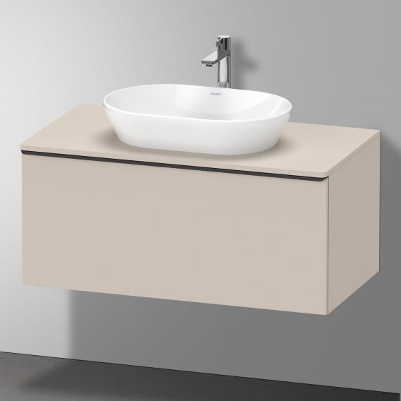 Duravit тумба подвесная под раковину 1000 мм х 550 мм и консолью, d-neo, de494809191 цвет: серо-коричневый матовый