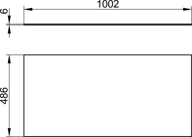 Keuco верхняя декоративныя панель для тумбы 1000 мм, edition 90, арт. 39027 159000