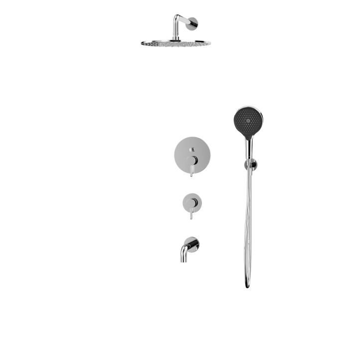 Душевая система скрытого монтажа, Whitecross Y chrome, хром арт. YSET07TOPCR