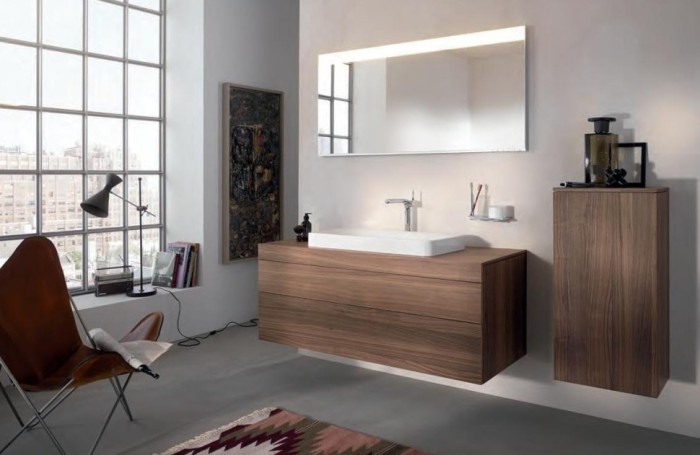 Keuco шкаф средний подвесной петли справа, edition 400, трюфель арт. 31720 170002