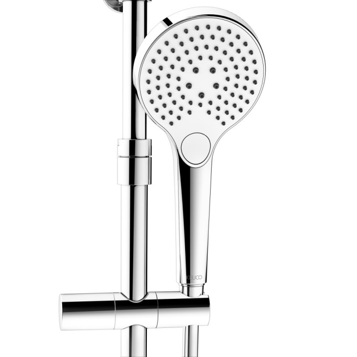 Keuco душевая система с термостатом, с верхним и ручным душем и шлангом, plan blue, хром арт. 53926 012321