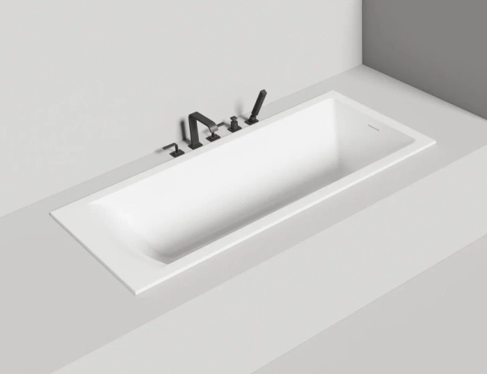 Salini ванна встраиваемая 169,8x75, cascata, 104313mrh цвет: матовый белый