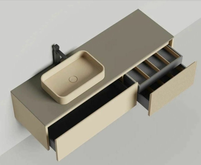 Salini подвесная тумба 1600, domino, 27d116 цвет: бежевый