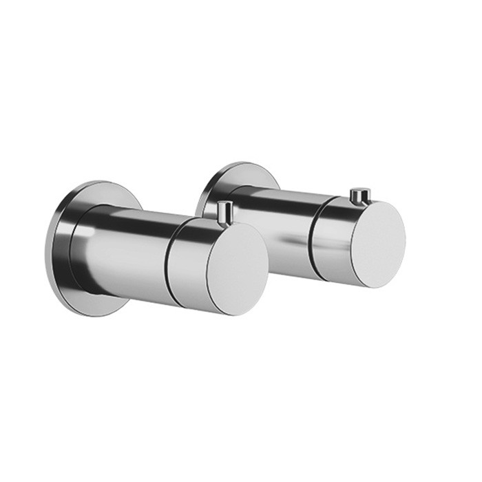 Gessi Смеситель для душа, встраиваемый, термостатический, Anello, 63335#149 цвет: finox brushed nickel