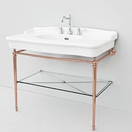 ArtCeram консоль под раковину, hea017 73 hermitage цвет: золото