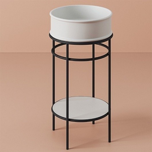 ArtCeram консоль под раковину, aca058 17 vogue цвет: черный матовый