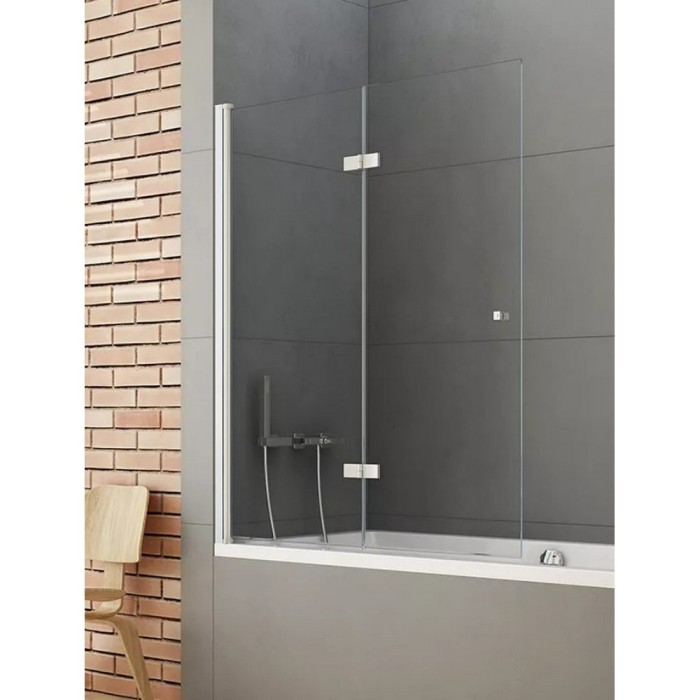 Шторка для ванны 110x140 l, New trendy New soleo chrome, хром арт. P-0082