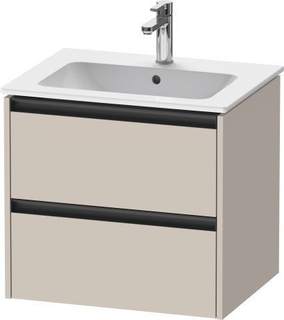 Duravit тумба подвесная под раковину 480 мм х 610 мм х 550 мм, ketho.2, k25262091910000 цвет: серо-коричневый матовый