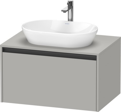 Duravit тумба подвесная под раковину 550 мм х 800 мм х 459 мм, ketho.2, k24885007070000 цвет: бетонно-серый матовый