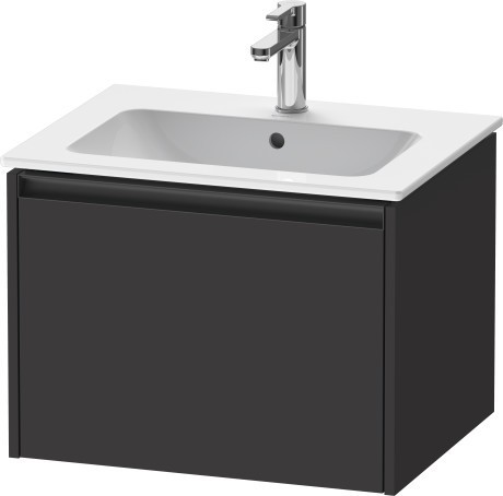 Duravit тумба подвесная под раковину 480 мм х 610 мм х 440 мм, ketho.2, k25062080800000 цвет: графит суперматовый