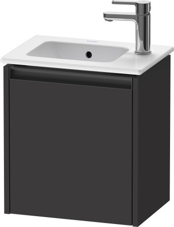 Duravit тумба подвесная под раковину 292 мм х 410 мм х 440 мм, с 1 дверцей, ketho.2, k25060l80800000 цвет: графит суперматовый