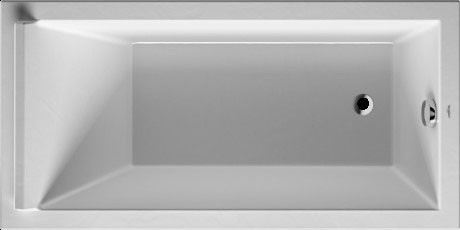 Duravit акриловая ванна 1500 х 750 c одним наклоном для спины, starck, 700332000000000 цвет: белый