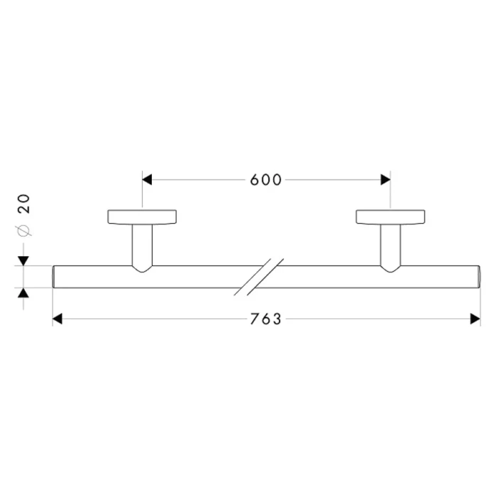 Hansgrohe полотенцедержатель 76,3 см, Logis, хром арт. 40516000