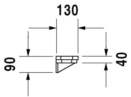Duravit полка, 1930, 0892550000 цвет: