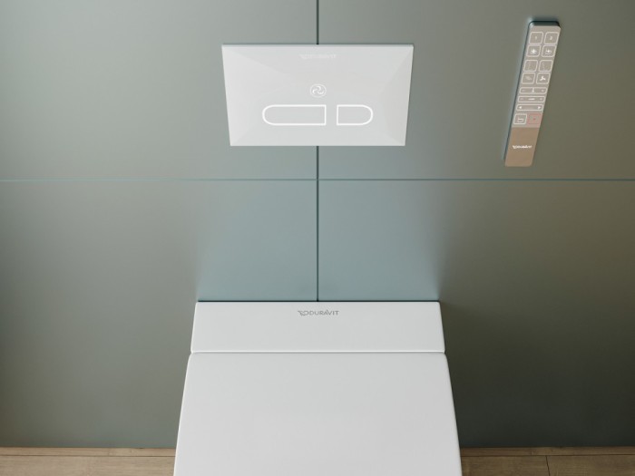 Duravit крышка-биде для унитаза со скрытым подключением, sensowash starck f, 612000012000320 цвет: белый