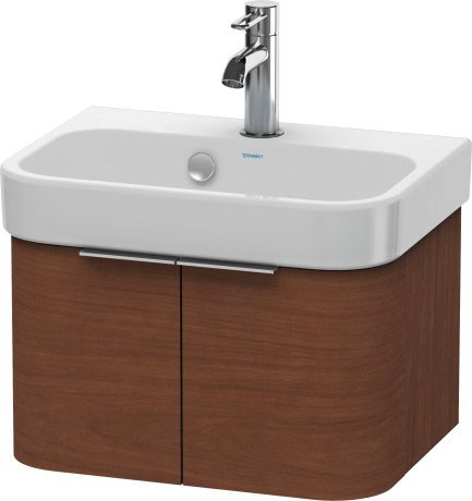 Duravit тумба подвесная под раковину, happy d.2, h2626801313 цвет: орех американский