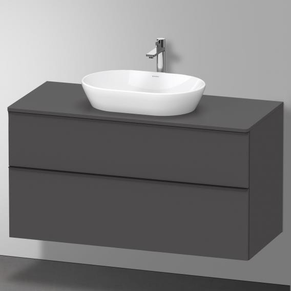 Duravit тумба подвесная под раковину 1200 мм х 550 мм и консолью, d-neo, de496904949 цвет: графит матовый