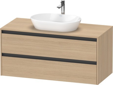 Duravit тумба подвесная под раковину 550 мм х 1200 мм х 568 мм, ketho.2, k24897030300000 цвет: натуральный дуб